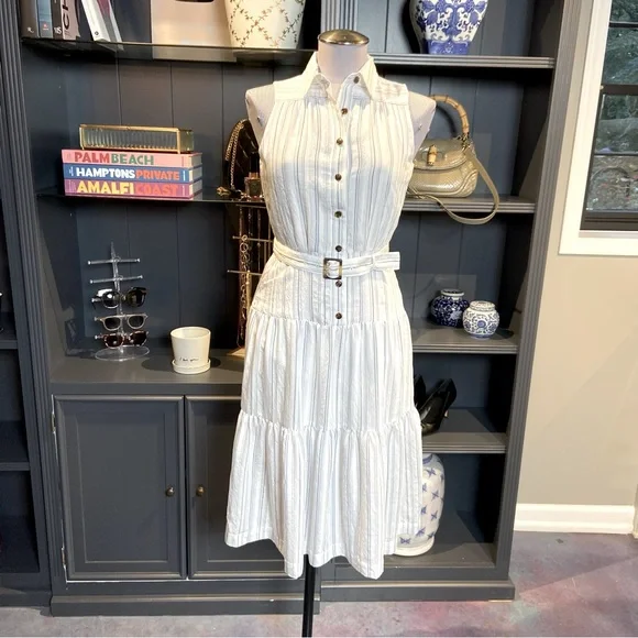 ann taylor blue and white striped dress Anyssa Blue Striped Maxi Dress | Women's Clothing main image 1